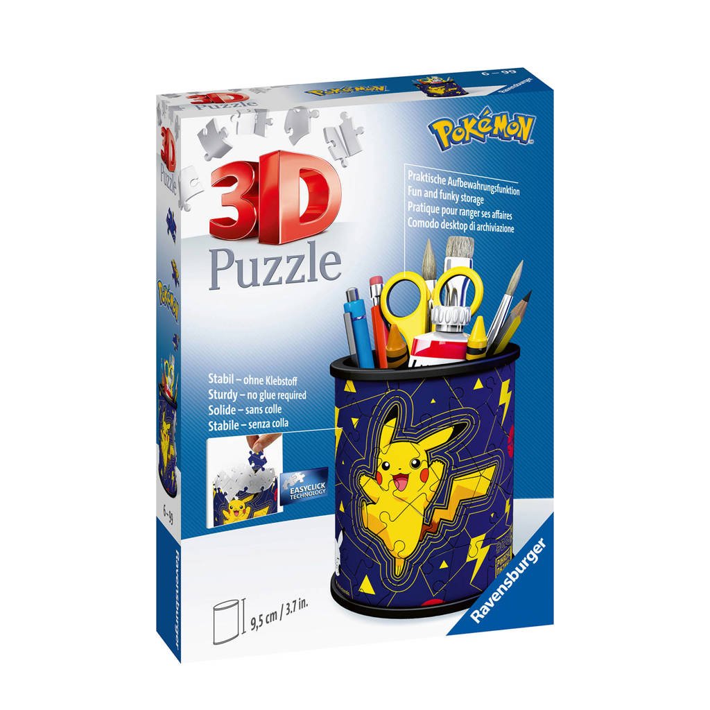 Ravensburger - 3D Puzzel Pokémon - Pennenbak - 54 stukjes