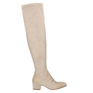 stretch laarzen beige