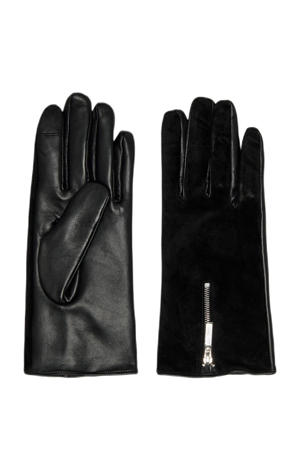 leren handschoenen ONLELINOR zwart