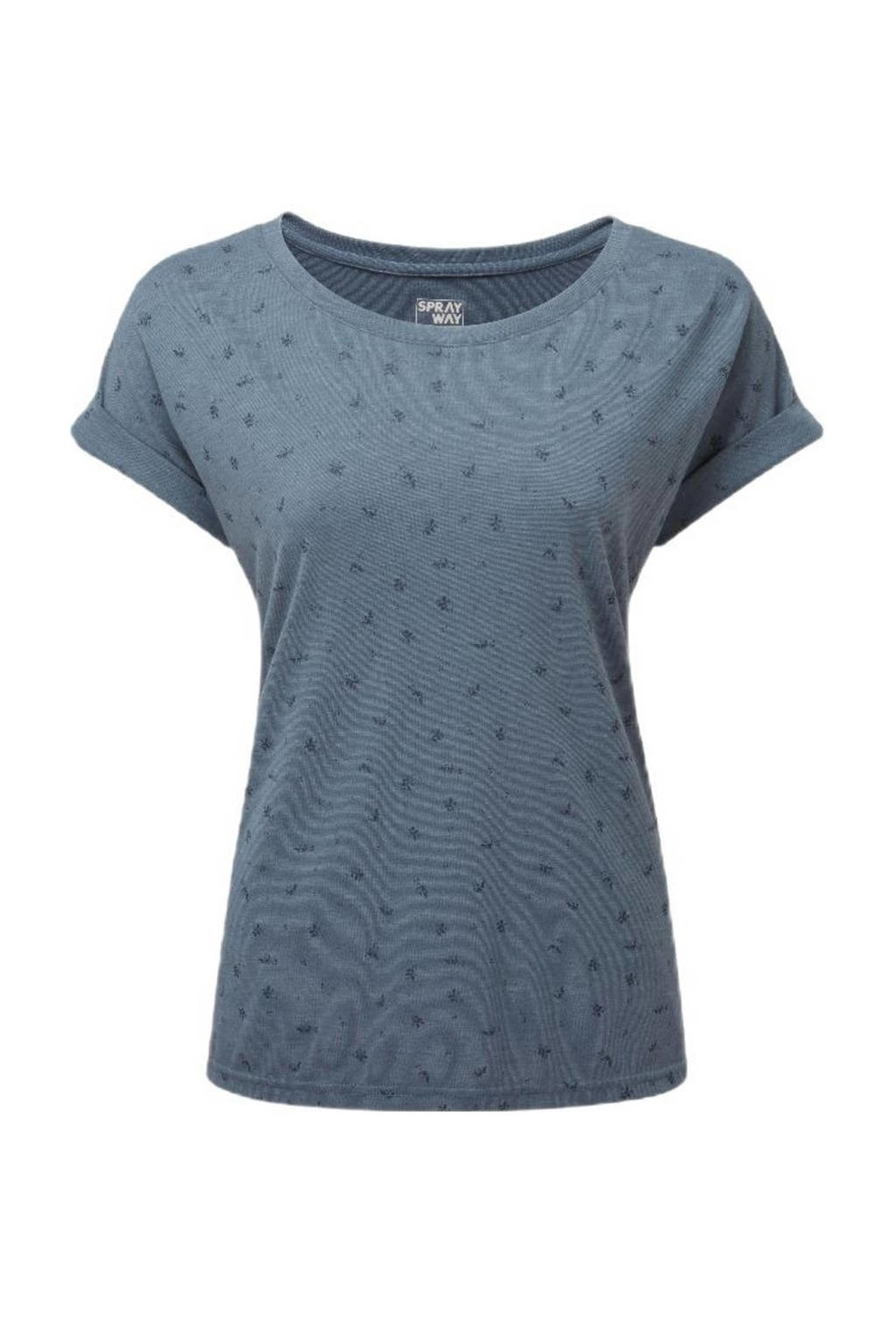 Sprayway outdoor T-shirt Tussie grijsblauw