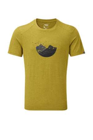 outdoor T-shirt Mountain geel