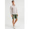 WE Fashion linnen slim fit overhemd beige