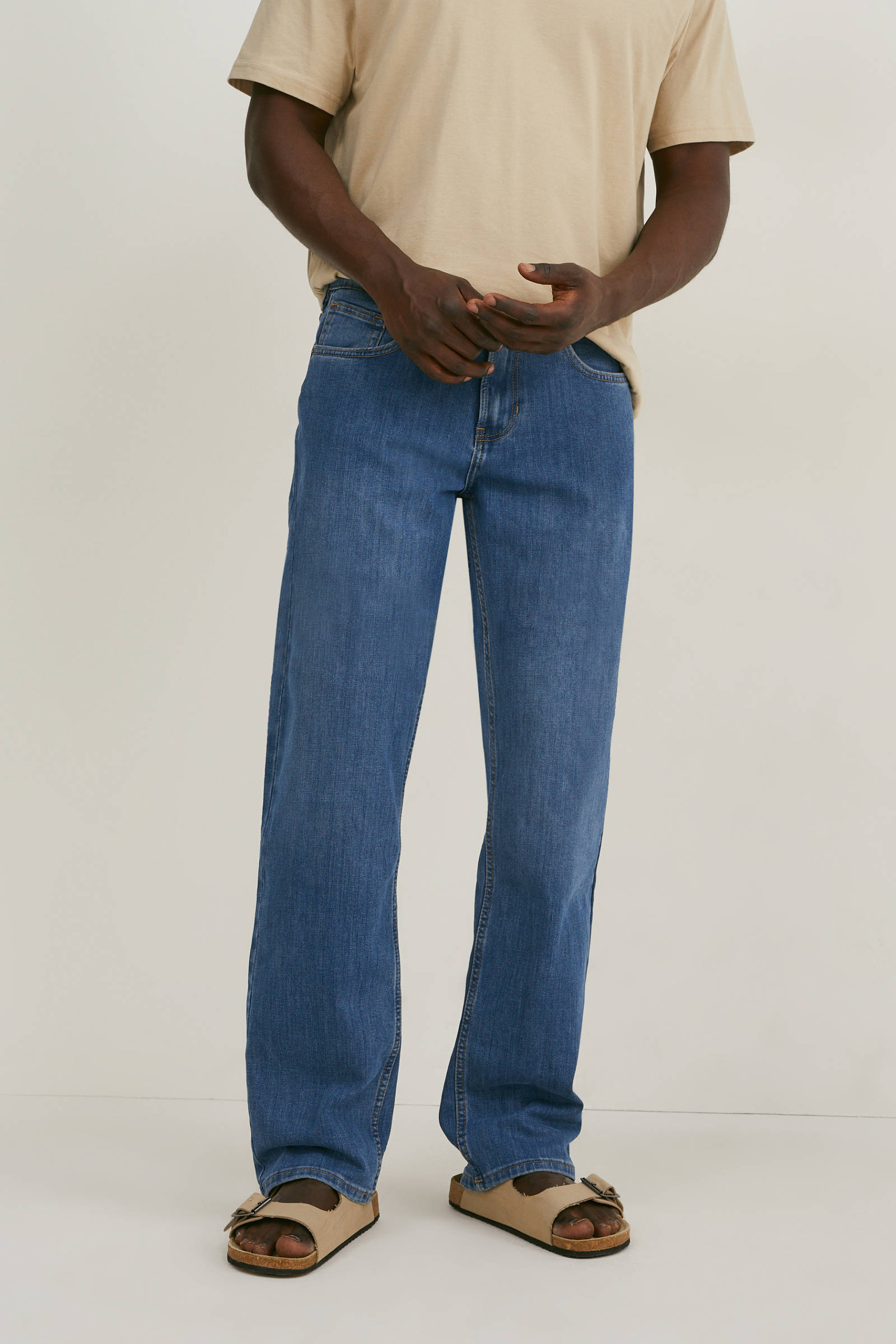 Heren Kleding voor voor Jeans voor Jeans met rechte pijp Lanvin Denim Straight Jeans in het Blauw voor heren 