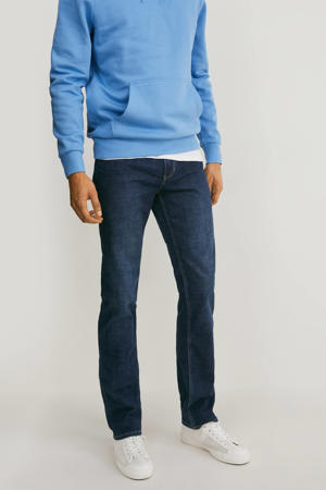 straight fit jeans donkerblauw