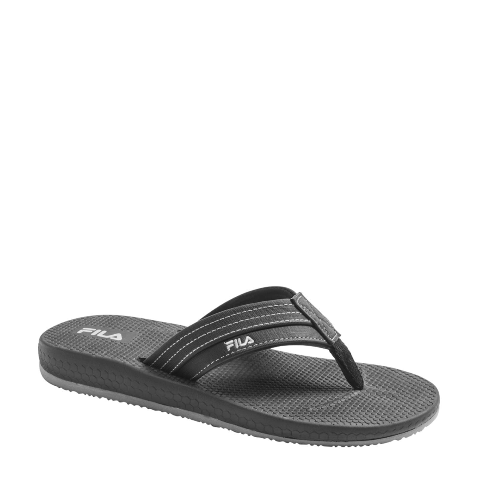 fila slippers black