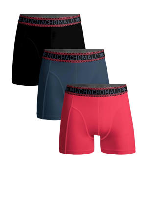   boxershort - set van 3 fuchsia/blauw/zwart