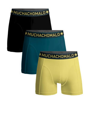   boxershort SOLID - set van 3 geel/blauw/zwart