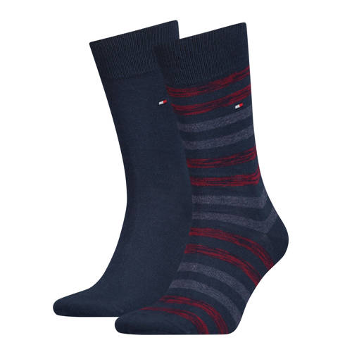 Tommy Hilfiger sokken - set van 2 donkerblauw/donkerrood