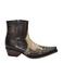 Sendra Mimo-Riding 9918 leren cowboylaarzen met slangenprint donkerbruin