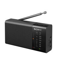 Sony ICF-P37 draagbare radio met speaker, Zwart