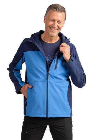 outdoor jas Ethan blauw/donkerblauw