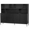 WOOOD New Gravure Wandkast - Essen - Espresso - 150x200x44