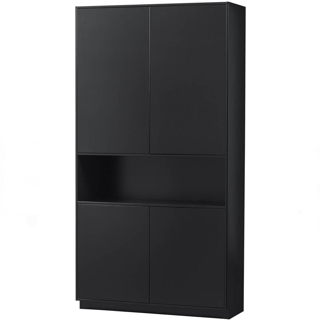 WOOOD WOOOD Finca Opbergkast - Zwart - 210x110x40