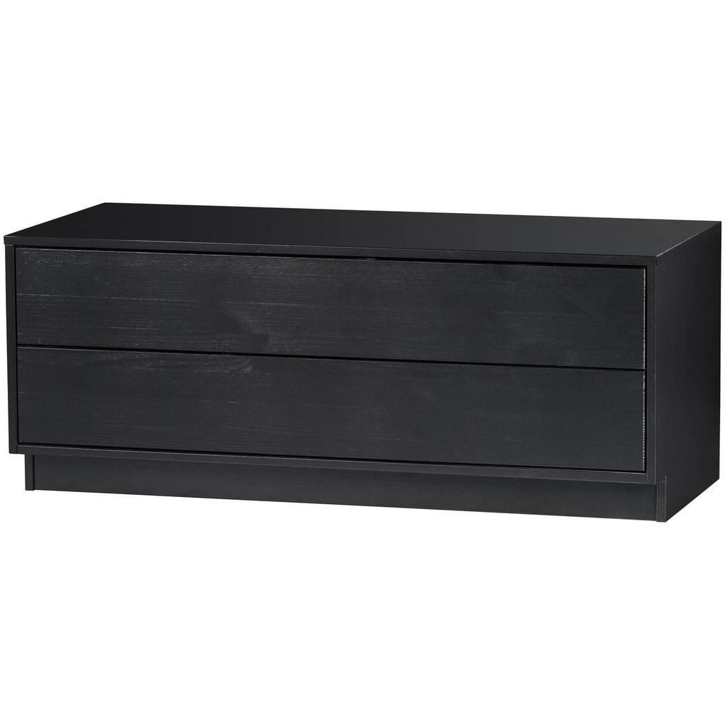WOOOD Finca Tv Meubel - Grenen - Zwart - 40x100x40