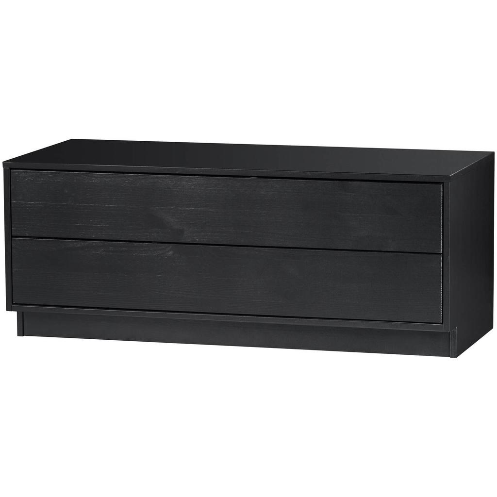 WOOOD WOOOD Finca Tv Meubel - Grenen - Zwart - 40x100x40