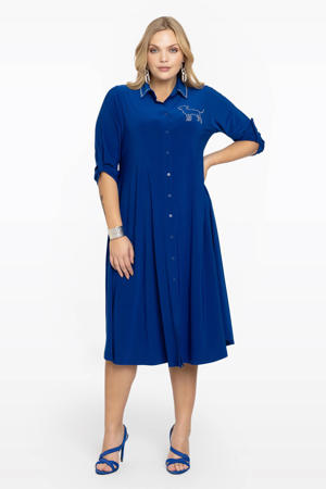 Loretta's Favourites blousejurk FLIP van travelstof blauw