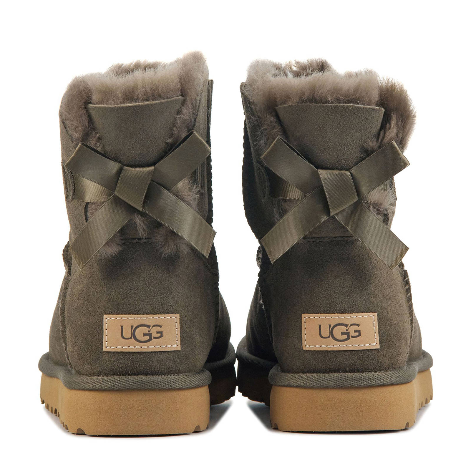 UGG suede enkelboots groen | wehkamp