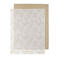Meyco baby wieglaken - 75x100 cm Branches sand/Uni sand (set van 2)