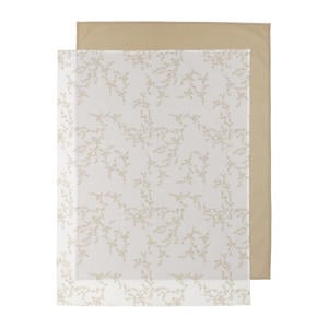 baby ledikantlaken - 100x150 cm Branches sand / Uni sand (set van 2)