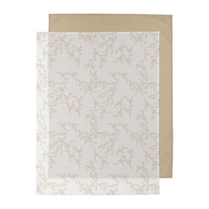 baby ledikantlaken - 100x150 cm Branches sand / Uni sand (set van 2)