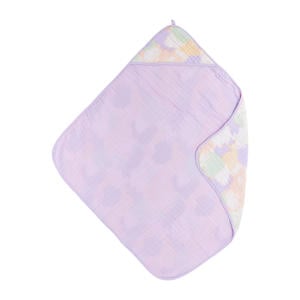 hydrofiele badcape tie-dye soft lilac