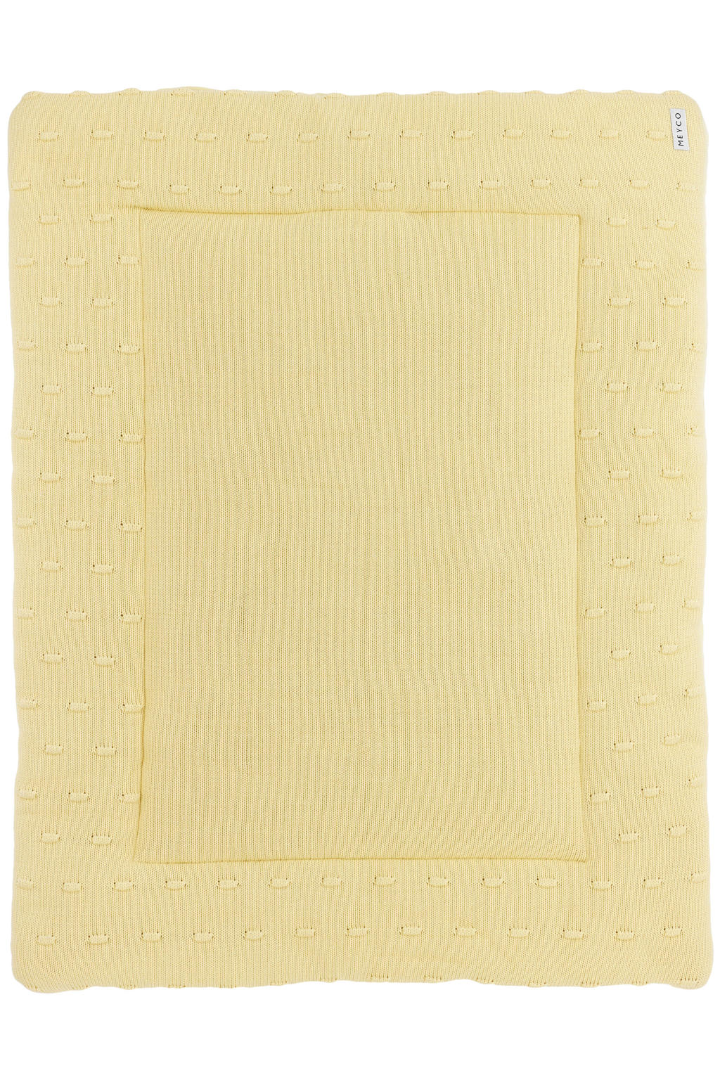 Meyco boxkleed Knots 77x97 cm soft yellow