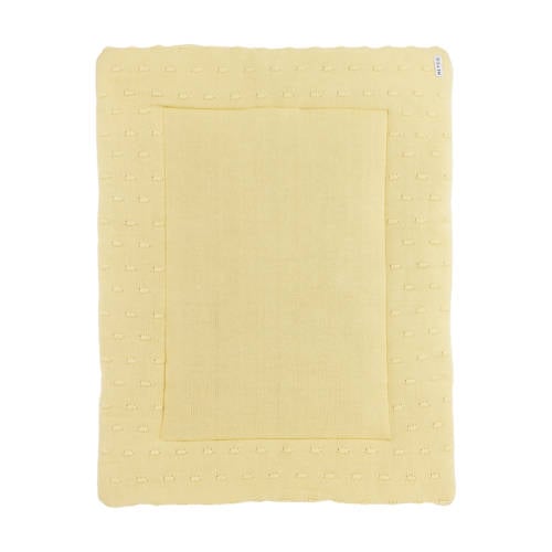 Meyco boxkleed Knots 77x97 cm soft yellow afbeelding