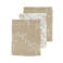 Meyco hydrofiel baby washandje - Branches sand (set van 3)