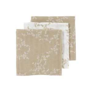 hydrofiele doek - 70x70 cm Branches sand (set van 3)