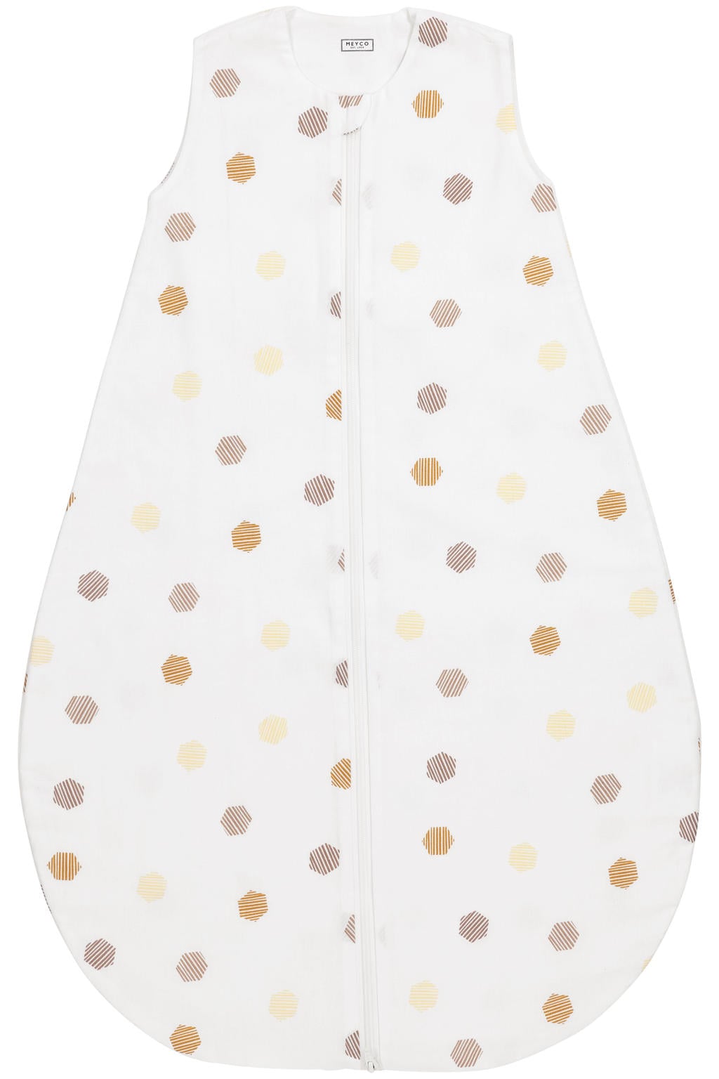 Meyco baby zomerslaapzak Honeycomb honey gold