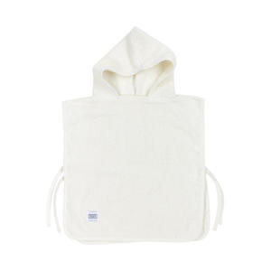 badponcho1-3 jaar Basic badstof offwhite