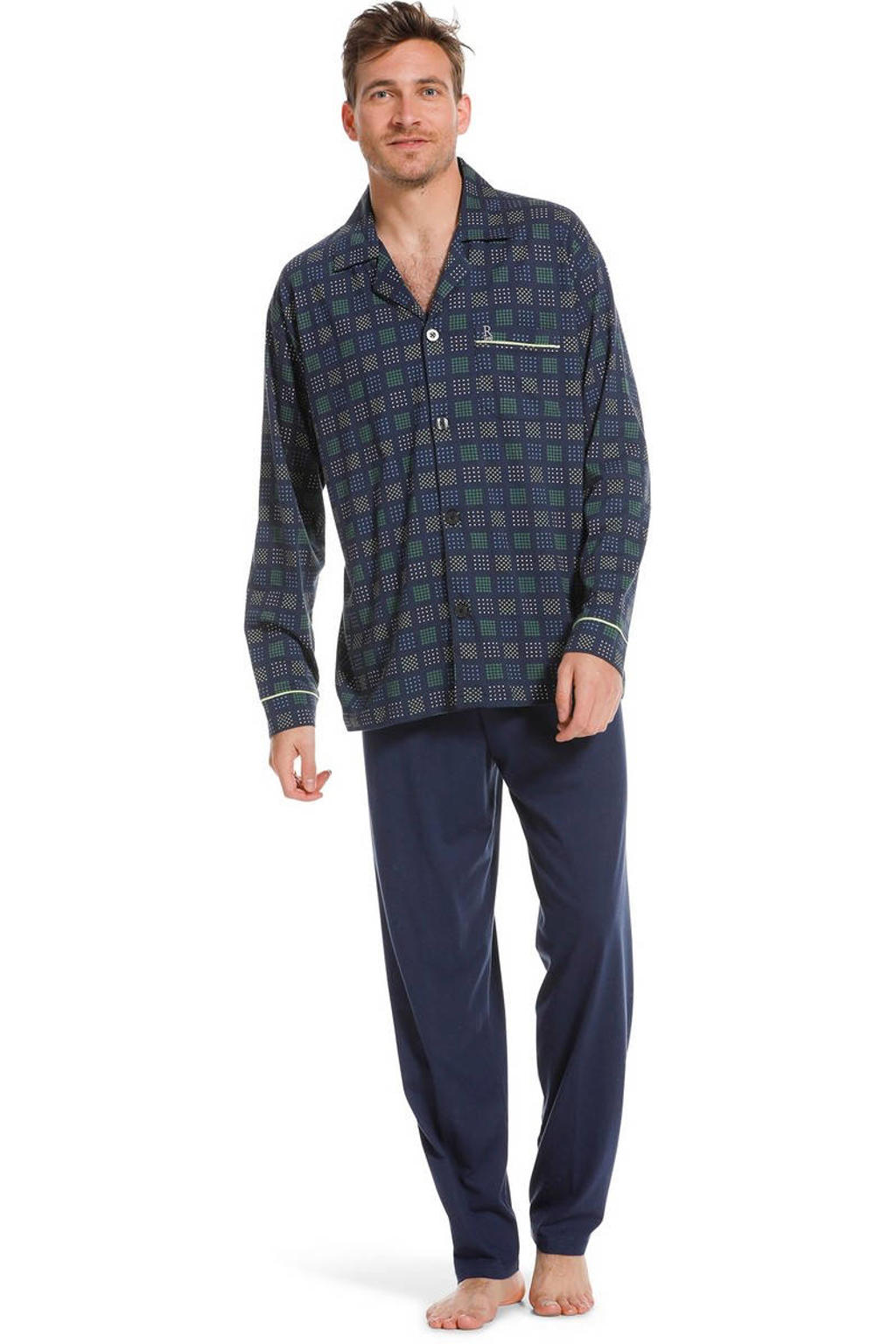 Robson pyjama donkerblauw/groen