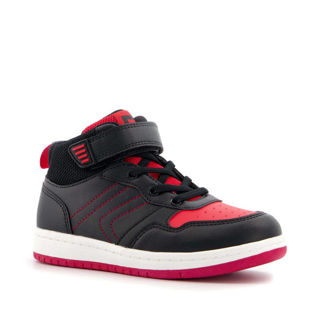 Scapino hoge sneakers zwart/rood | wehkamp