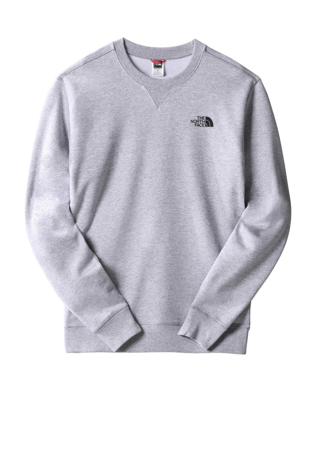 The North Face sweater Simple Dome met logo grijs
