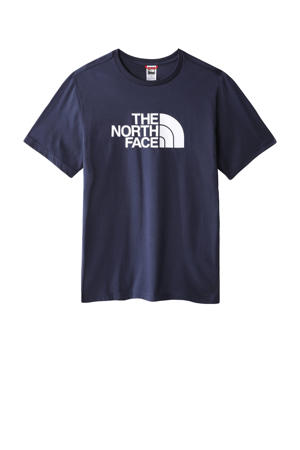regular fit T-shirt Easy met logo donkerblauw