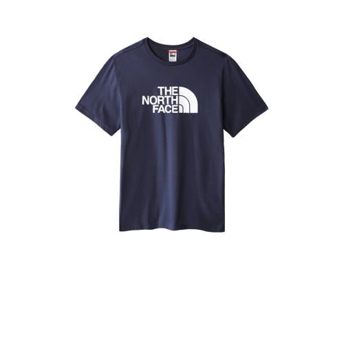 The North Face regular fit T-shirt Easy met logo donkerblauw