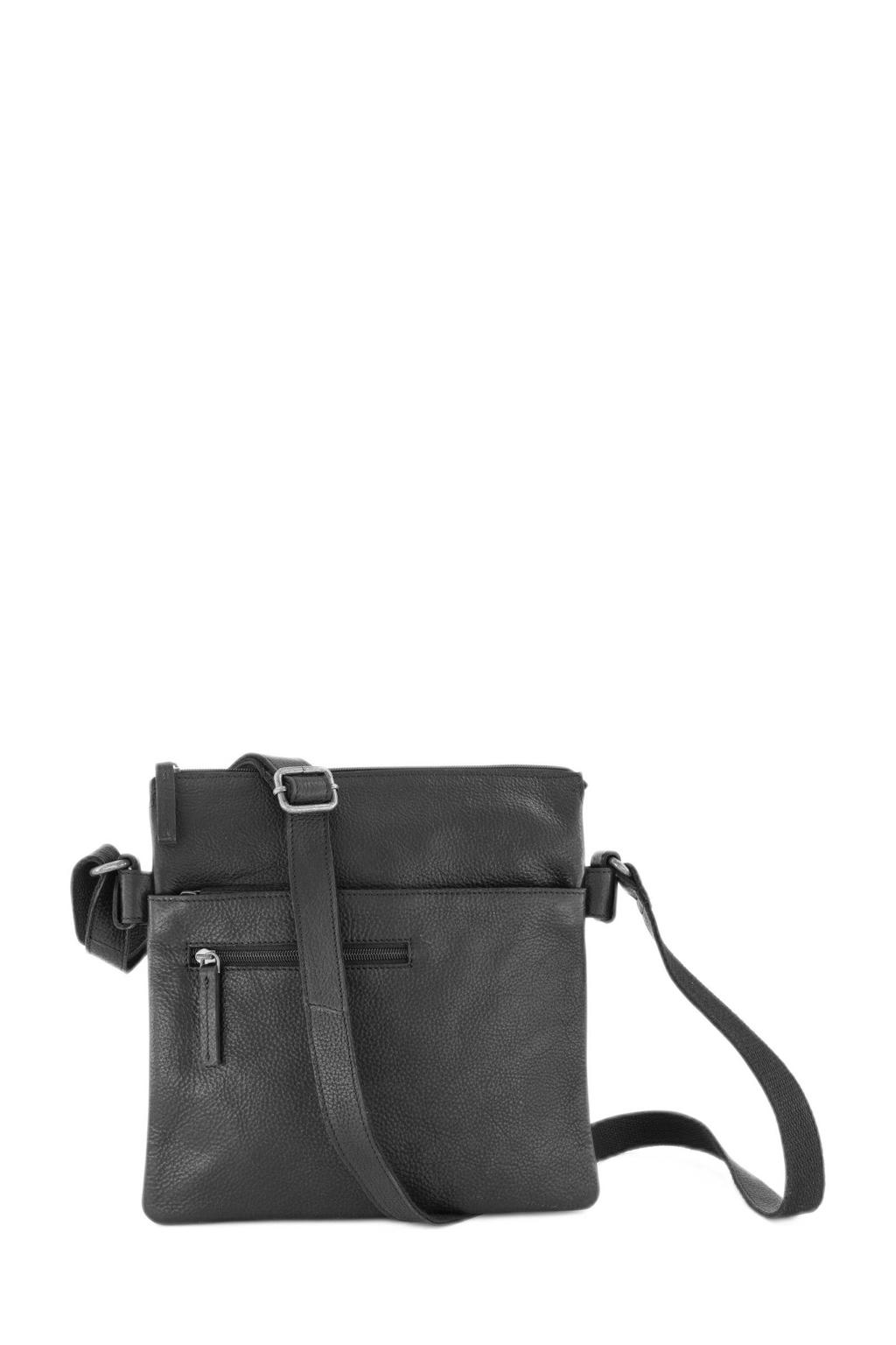 5th Avenue  leren crossbody tas zwart