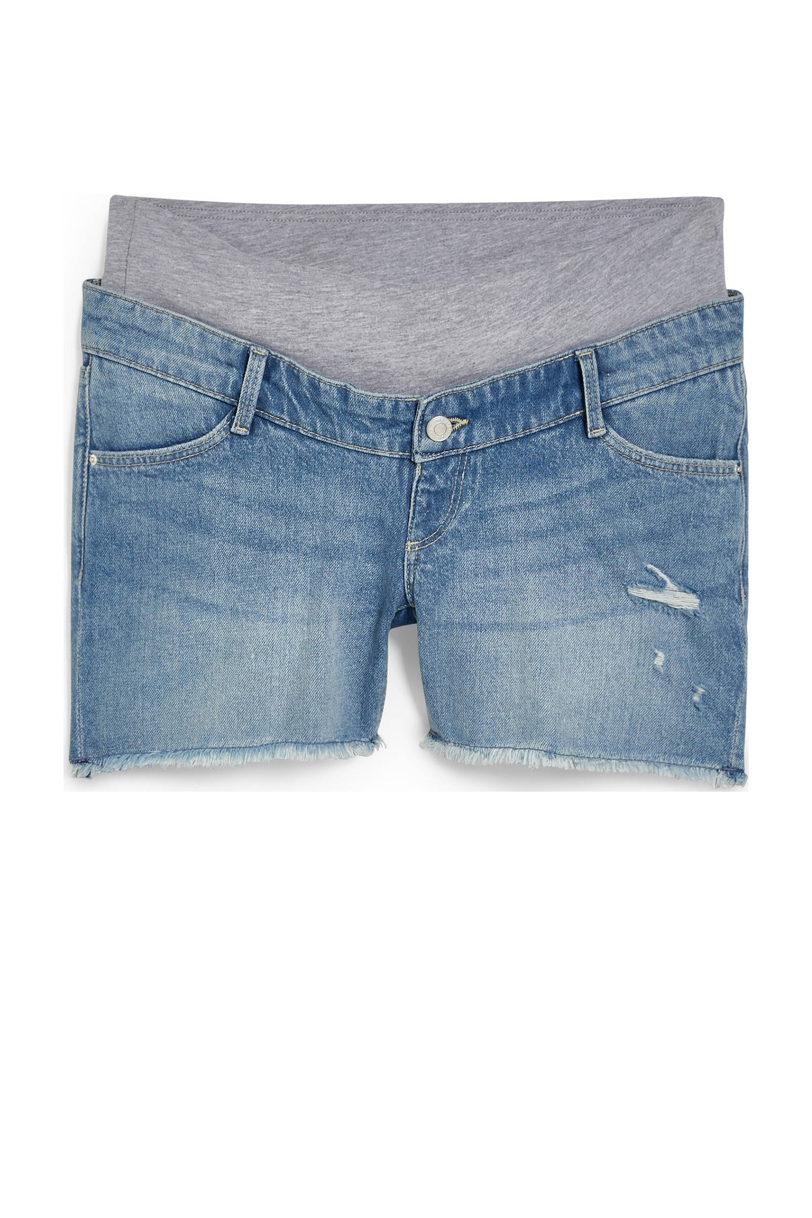 C\u0026A regular fit zwangerschaps jeans short light denim blue wash | wehkamp