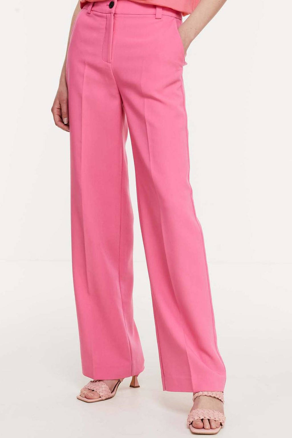Modström wide leg pantalon Gale roze