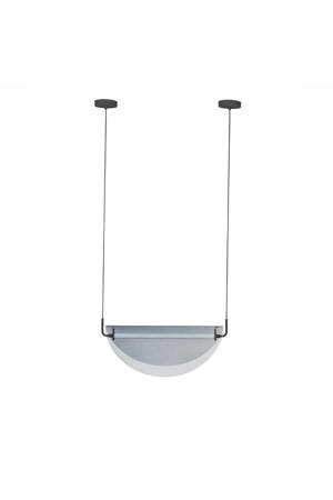Rani Hanglamp Getint Glas - Zwart  