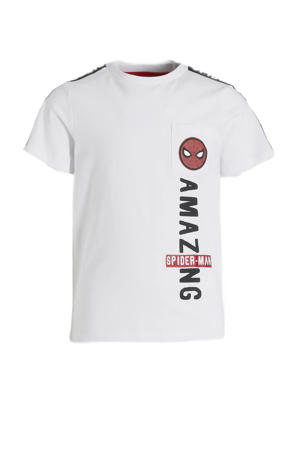Spider-Man T-shirt wit/zwart/rood