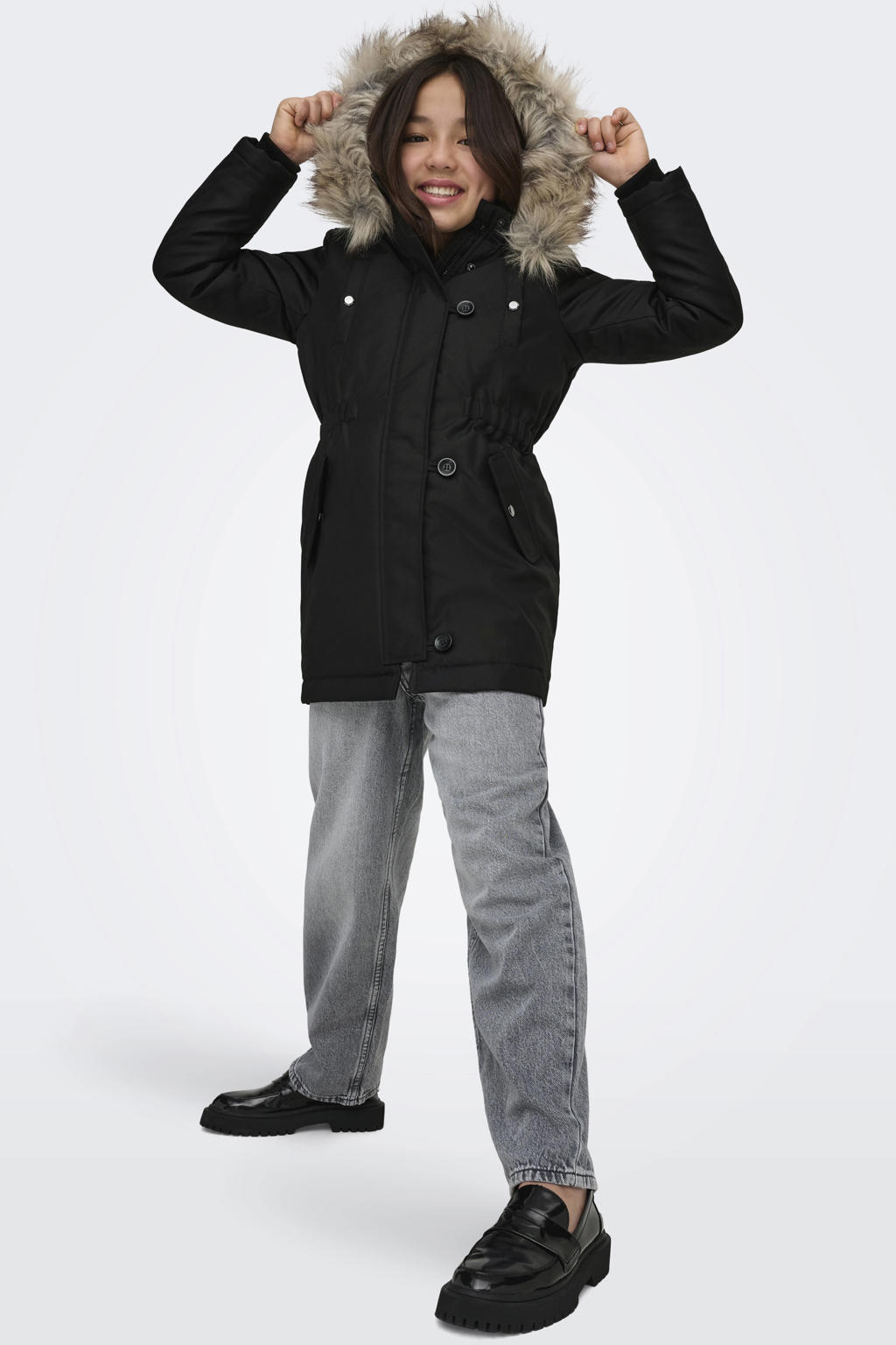 KIDS ONLY GIRL winterjas KOGIRIS zwart