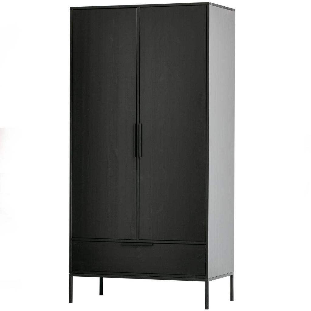 WOOOD WOOOD Adam 2-deurs kast - Grenen - Dust - 200x100x53 cm