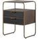 WOOOD Polite Nachtkastje - Metaal/hout - Antique Brass - 62x45x38