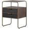 WOOOD WOOOD Polite Nachtkastje - Metaal/hout - Antique Brass - 62x45x38