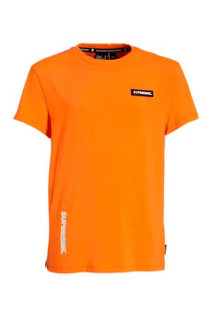 T-shirt Surfer van gerecycled polyester oranje