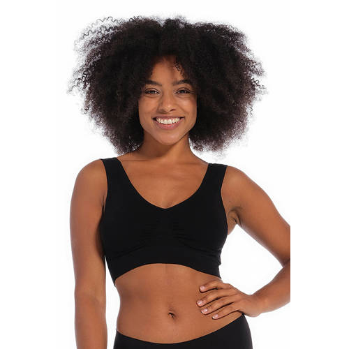 MAGIC Bodyfashion niet-voorgevormde bh top Comfort Bra met bamboe zwart afbeelding