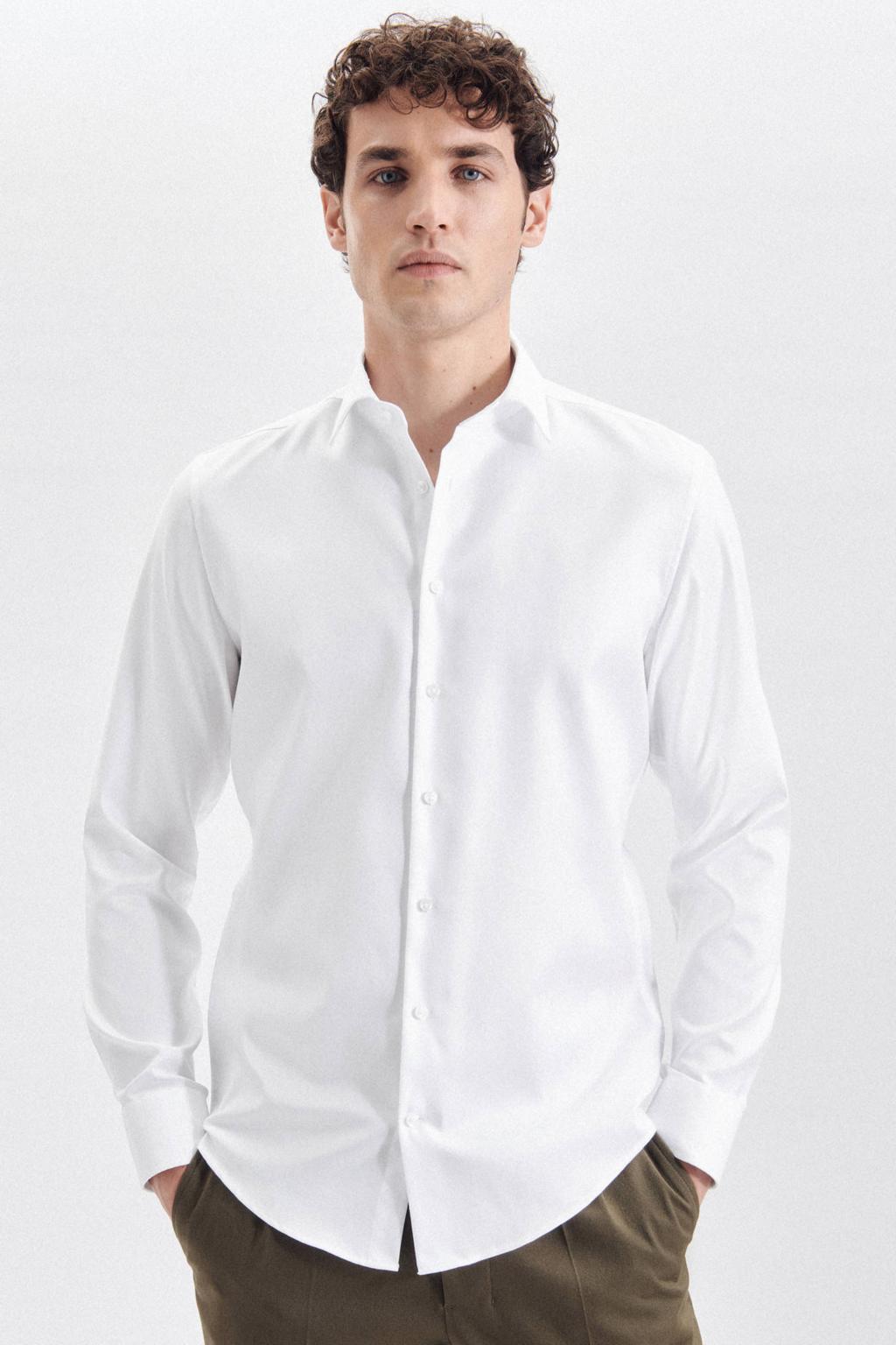 Seidensticker slim fit overhemd wit