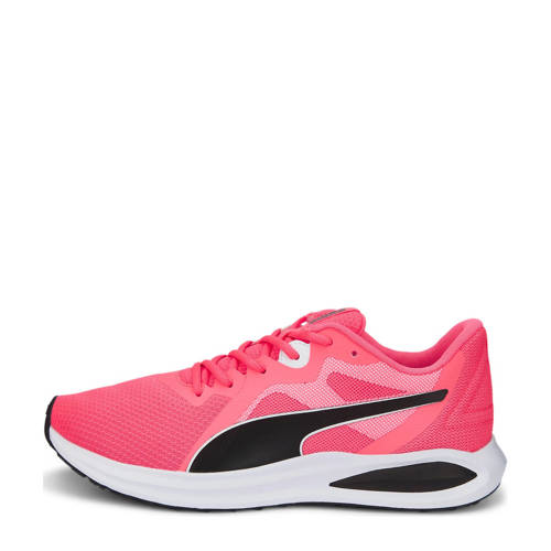 Puma Twitch Runner hardloopschoenen koraalrood zwart