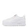 Puma Mayze leren sneakers wit/goud